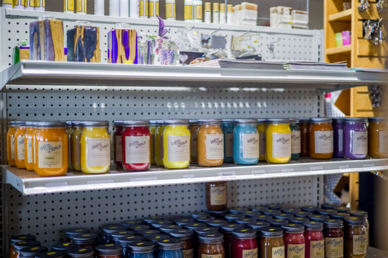 Nathan Satran candles at west bench home furnishings