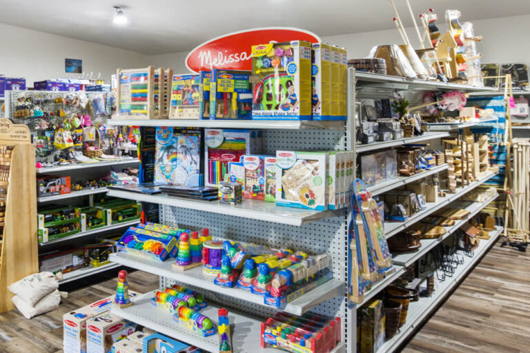 childrens games on shelves