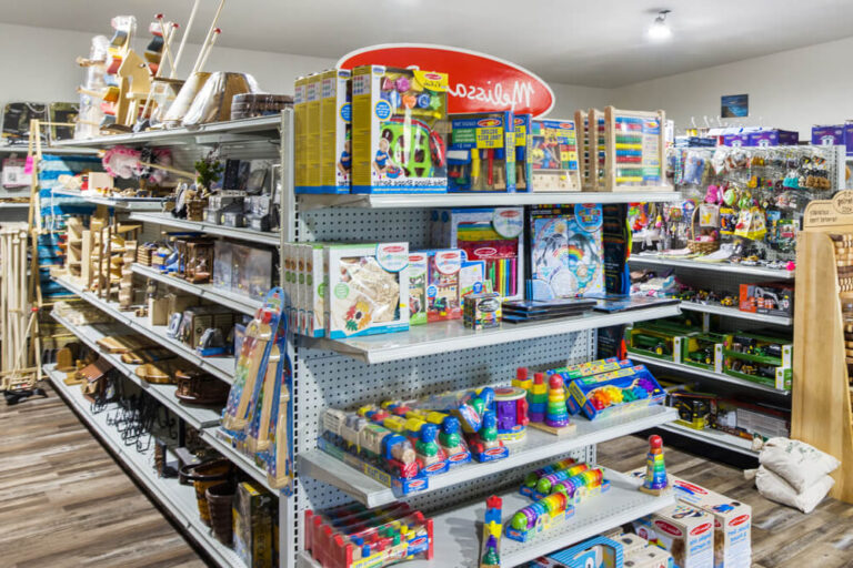 childrens games on shelves