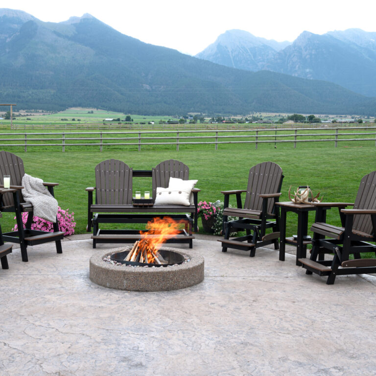 classic balcony brown outdoor poly furniture