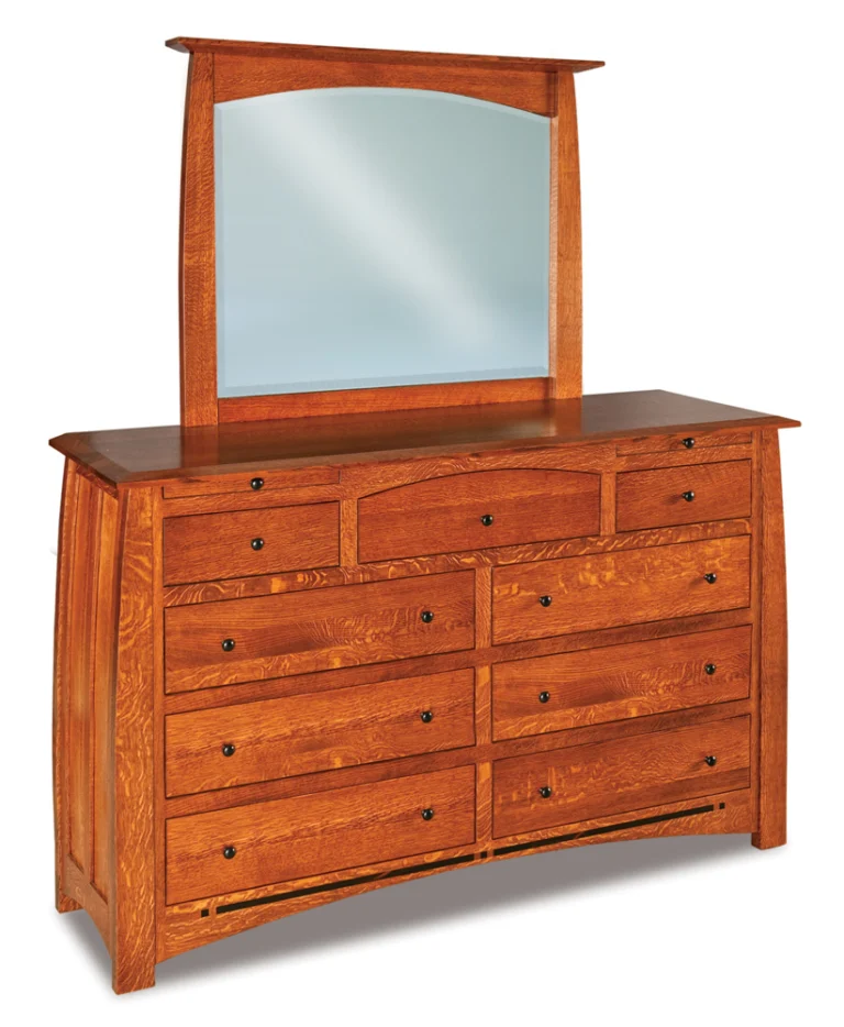 dresser with mirror