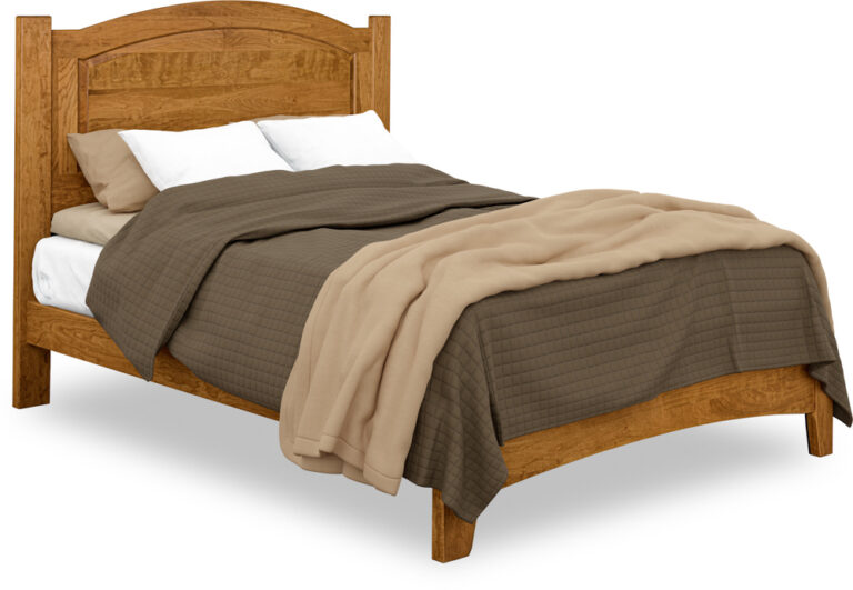 bedroom SC Carlston Bed [R-06] Sap Cherry with Medium Walnut