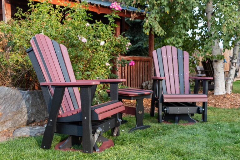 poly T Adirondack Swivel Glider